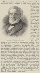 Der verstorbene M Ambroise Thomas (Stich)
