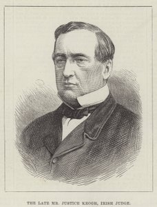 Der verstorbene Mr. Justice Keogh, irischer Richter (Gravur) von English School