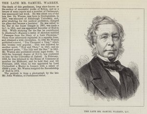 Der verstorbene Mr. Samuel Warren, QC (Stich) von English School