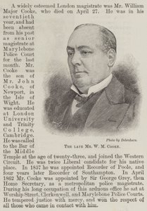 Der verstorbene Mr. W. M. Cooke (Gravur) von English School