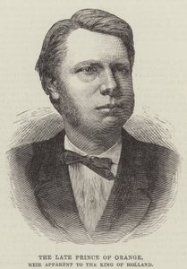 Der verstorbene Prinz von Oranien, Thronfolger des Königs von Holland (Gravur) von English School
