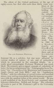 Der verstorbene Professor Westwood von English School