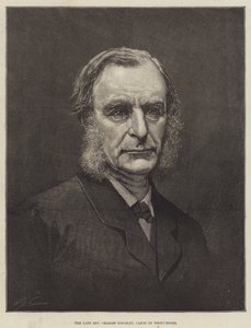 Der verstorbene Reverend Charles Kingsley, Kanoniker von Westminster (Stich) von English School