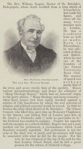 Der verstorbene Reverend William Rogers (Gravur) von English School