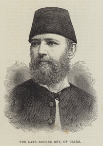 Der verstorbene Rogers Bey aus Kairo (Gravur) von English School