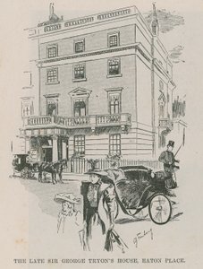 Das Haus des verstorbenen Sir George Tryon, Easton Place, London von English School