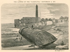 Der Stapellauf der Cleopatra, 8. September 1877