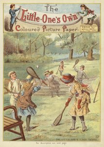Rasen-Tennis der Kleinen von English School