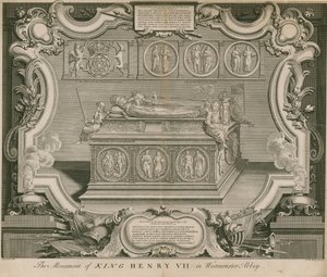 Das Denkmal von König Heinrich VII von English School