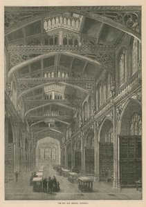 Die neue Stadtbibliothek, Guildhall, London von English School