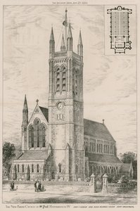 Die neue Pfarrkirche St. Paul, Hammersmith von English School