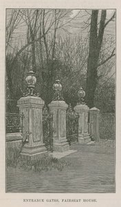 Der neue öffentliche Park in Highgate: Eingangstore, Fairseat House von English School