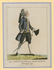 Der Novize eines Macaroni, Ranelagh, 1772 von English School