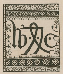 Das Druckerzeichen von William Caxton von English School