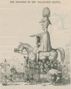 Der Fortschritt der Wellington-Statue, Karikatur