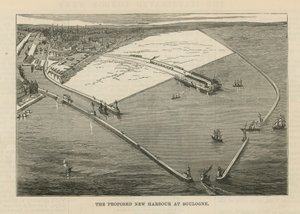 Der vorgeschlagene neue Hafen in Boulogne von English School