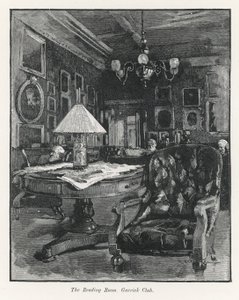 Der Lesesaal im Garrick Club von English School