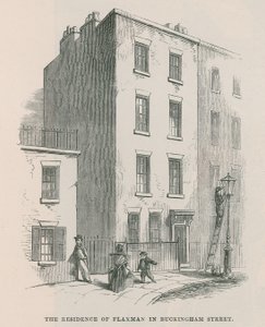 Die Residenz von John Flaxman in der Buckingham Street von English School