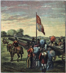 Die Überprüfung der Freiwilligen im 19. Jahrhundert. 