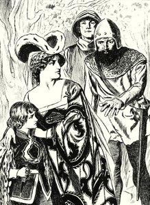Die Räuber entdecken Königin Margaret und den Prinzen von English School