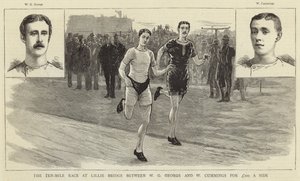 Das Zehn-Meilen-Rennen in Lillie Bridge von English School