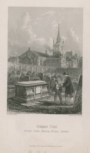 Das Grab von John Bunyan von English School