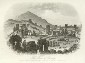Die Stadt Conwy, Nordwales von English School