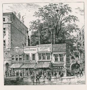 Der Baum an der Ecke der Wood Street, London von English School