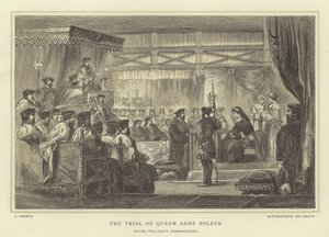 Der Prozess von Königin Anne Boleyn vor den Kommissaren des Königs