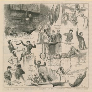 Die Hochzeit von Kommissar Railton der Heilsarmee in der Exeter Hall von English School