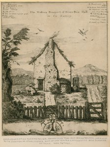 Die westliche Aussicht auf Bears Den Hall in Surrey von English School