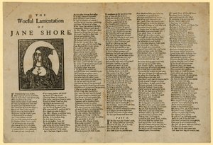 Das klägliche Wehklagen von Jane Shore von English School