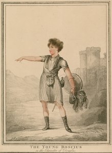 Der junge Roscius in der Rolle von Douglas von English School