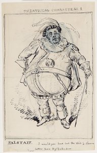 Theaterfiguren 1: Falstaff, ca. 1825