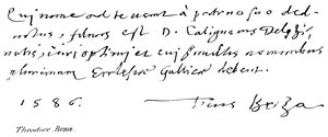 Theodore Beza von English School