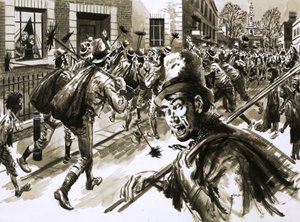 Theodore Hooke rächt sich an einer Frau in einer ruhigen Londoner Straße von English School