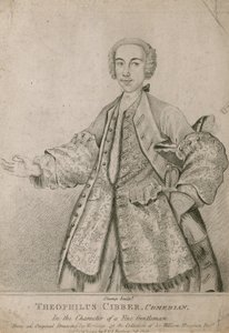 Theophilis Cibber, Komiker von English School