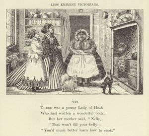 Es war eine junge Dame von Hook (Gravur) von English School