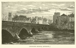 Thomond-Brücke, Limerick (Gravur) von English School