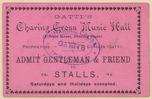 Ticket für Gattis Charing Cross Music Hall