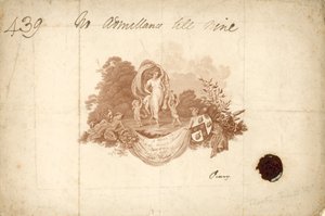 Eintrittskarte zum Ball im Mansion House, London, 2. April 1804 von English School