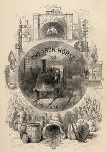Titelseite von The Iron Horse or Life on the Line von R.M. Ballantyne, veröffentlicht 1884