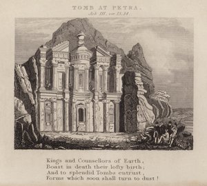 Grab in Petra, Hiob III, Vers 13 von English School