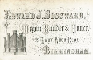 Handelskarte, Edward J Bossward von English School
