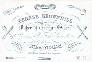 Handelskarte, George Brownhill von English School