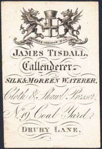Handelskarte, James Tisdall von English School