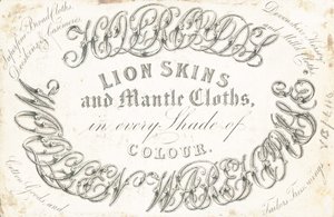 Handelskarte, Wollwarenlager von English School