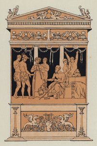 Ein Chor wird trainiert (Farblithografie) von English School