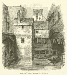 Verrätertor, Tower of London (Gravur) von English School