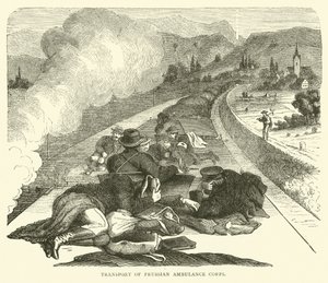 Transport des preußischen Sanitätskorps, November 1870